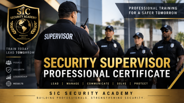 Security Supervisor Professional Certificate